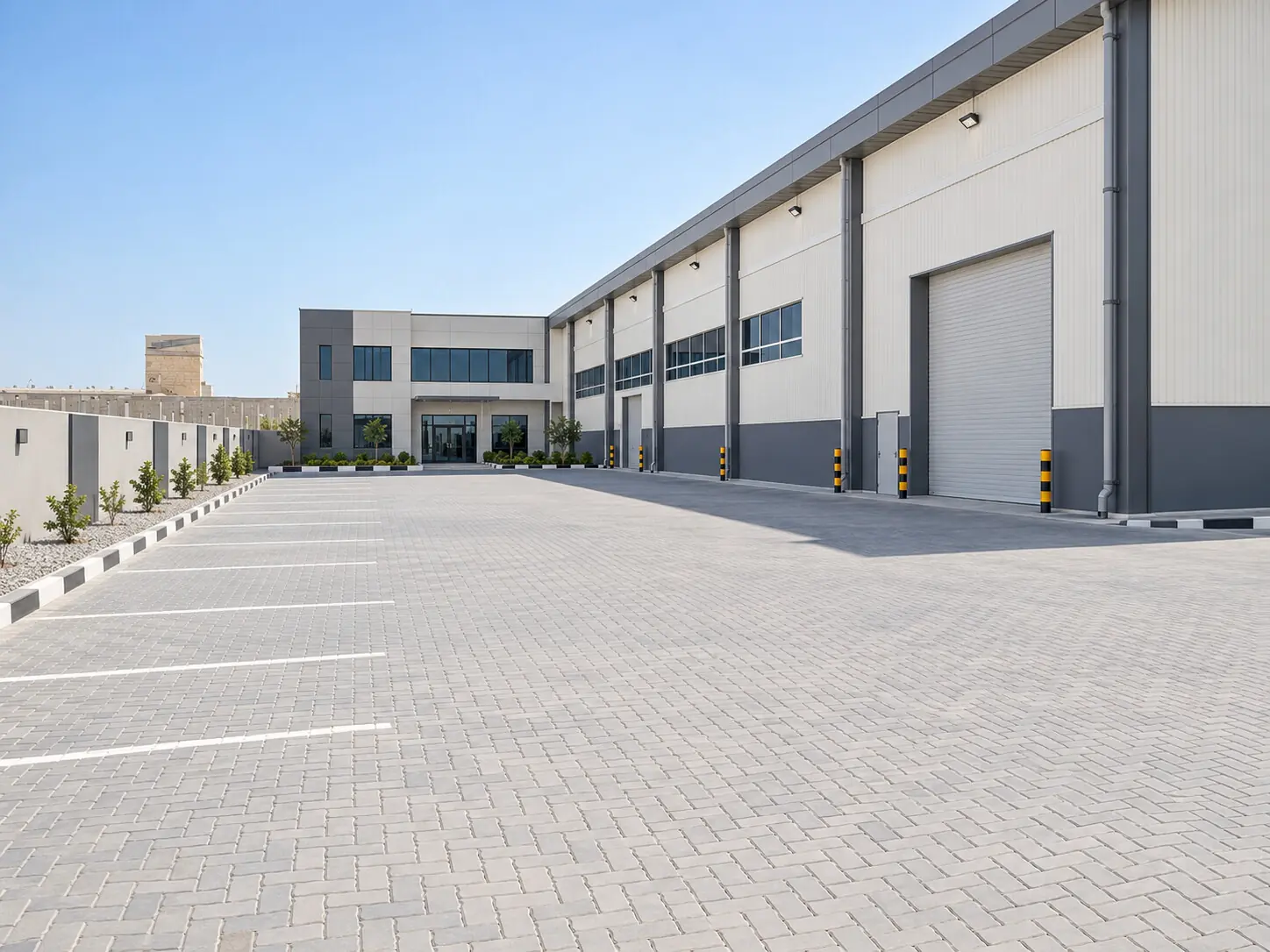 Визуализация готового завода лакокрасочных материалов в Umm Al Quwain